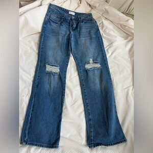 Angel Kiss Blue Distressed Jeans Size 28
